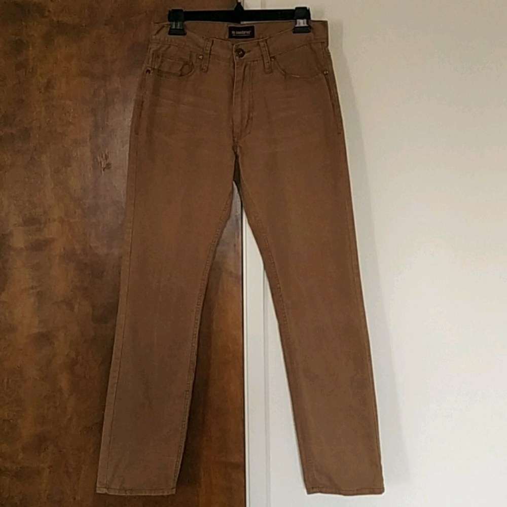 30x30 Men's Tan/Brown Khaki Jeans by No Boundaries